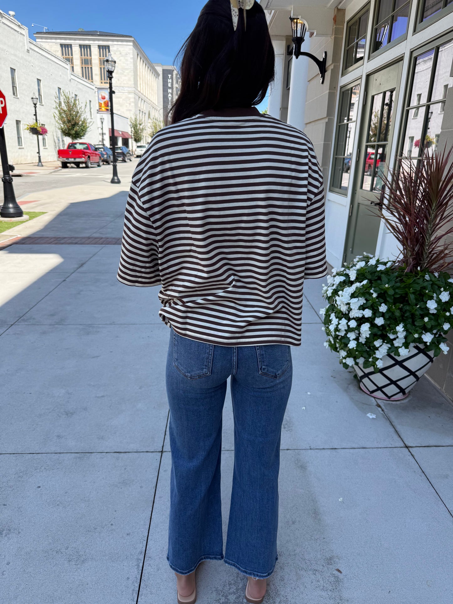 Mocha Stripe Tee