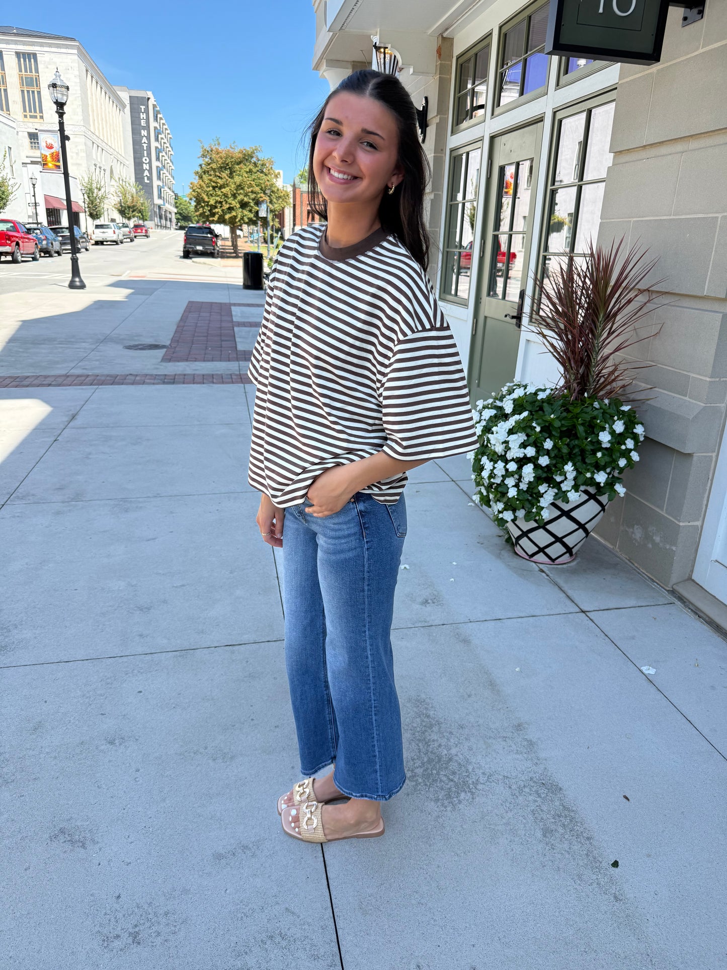 Mocha Stripe Tee