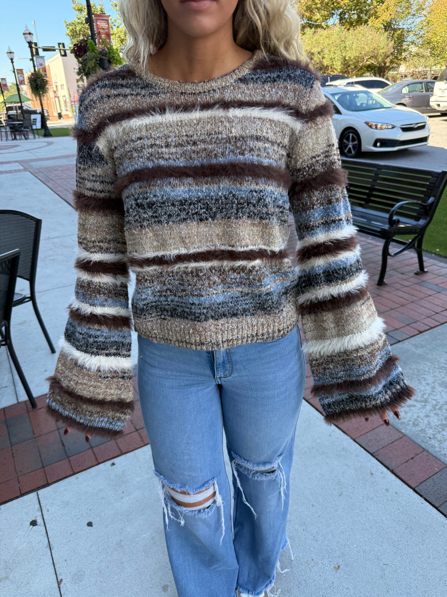 Blue Ridge Stripe Sweater
