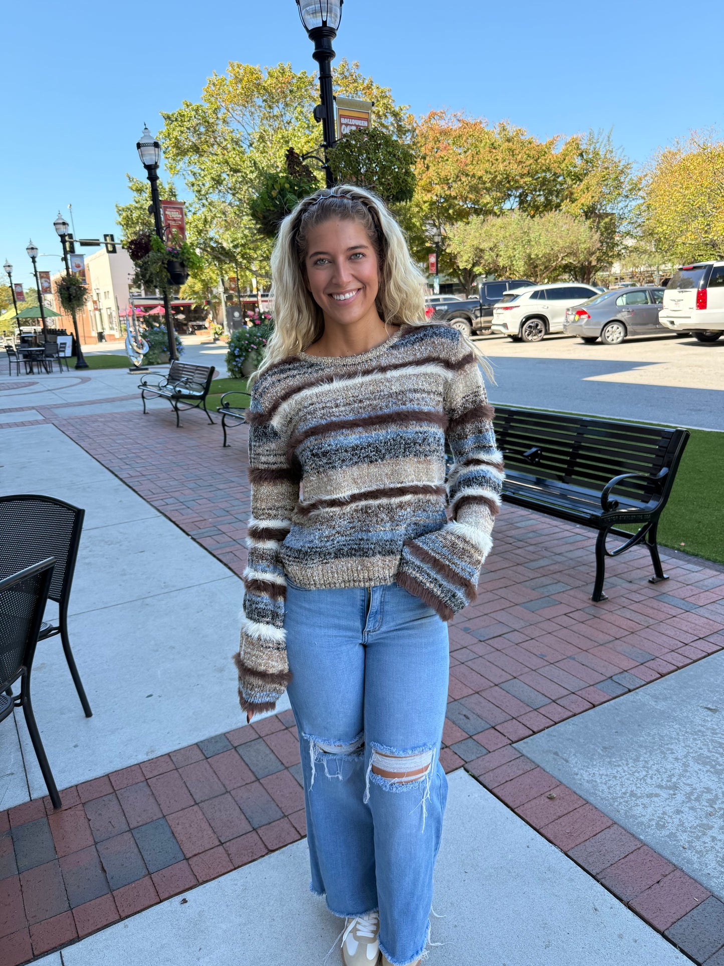 Blue Ridge Stripe Sweater