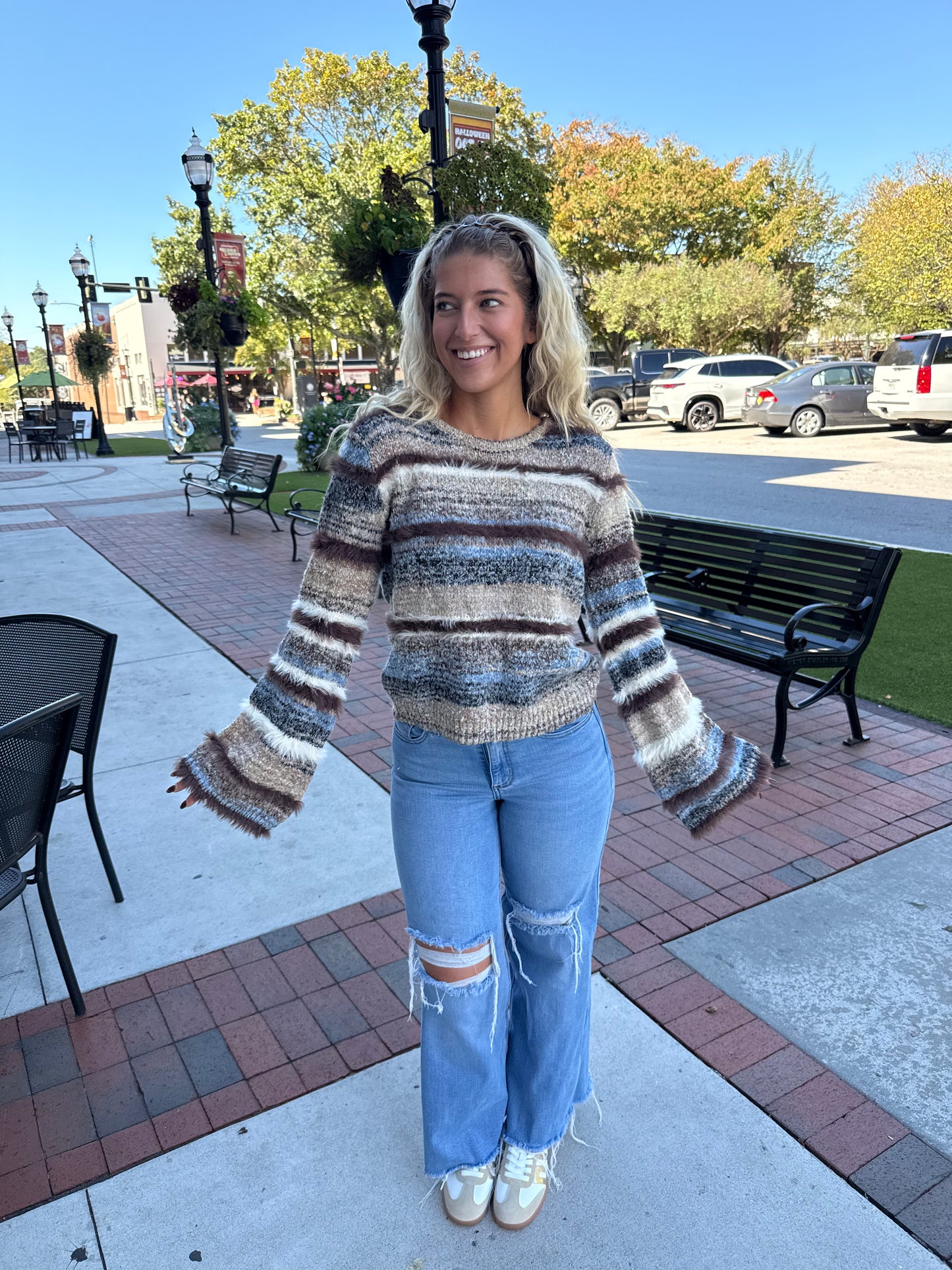 Blue Ridge Stripe Sweater